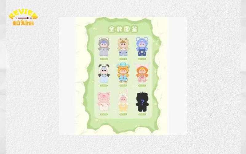 cute baby dudu series vinyl plush doll blind box